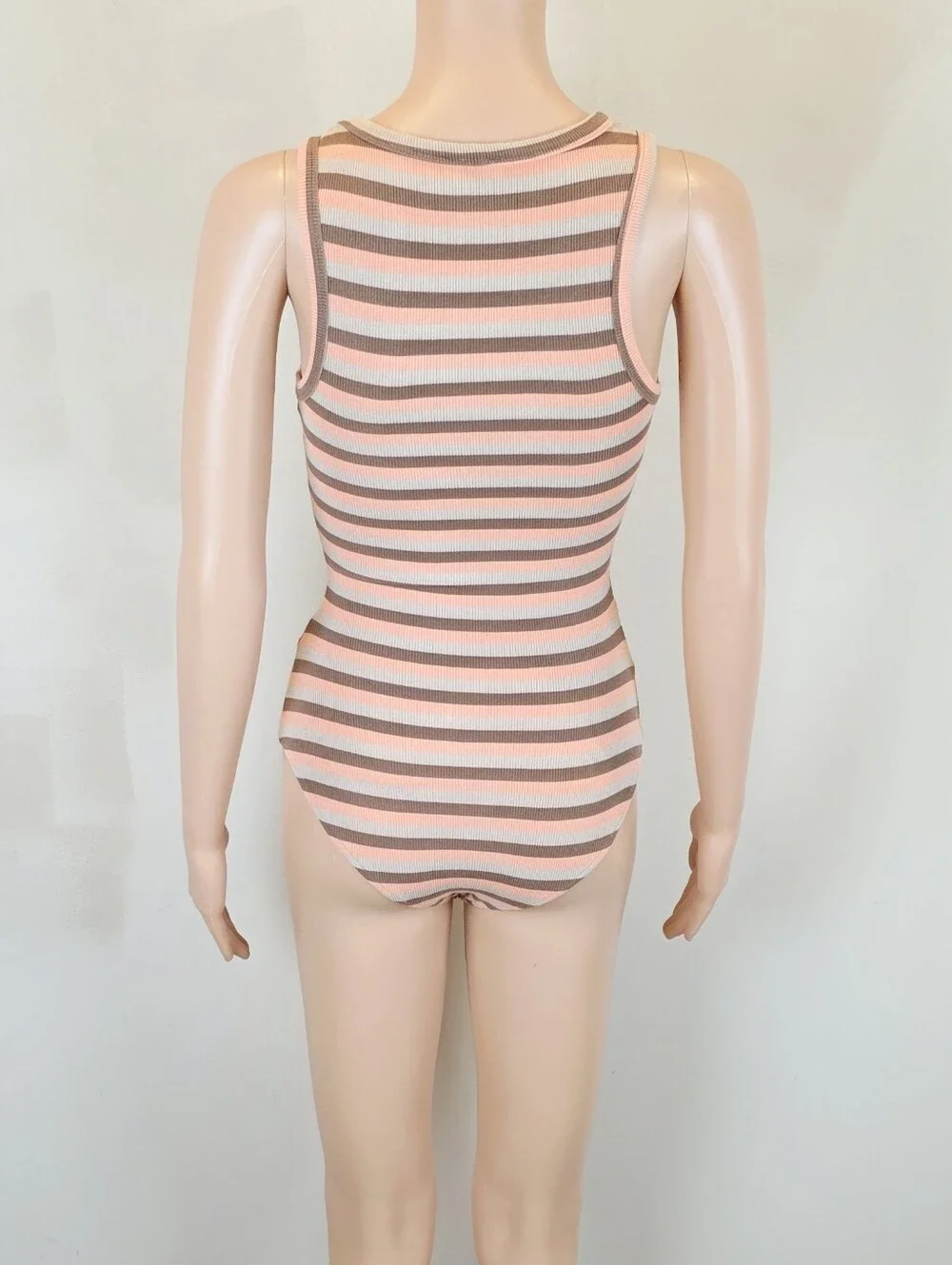 Princess Polly Sleeveless Stripe Bodysuit